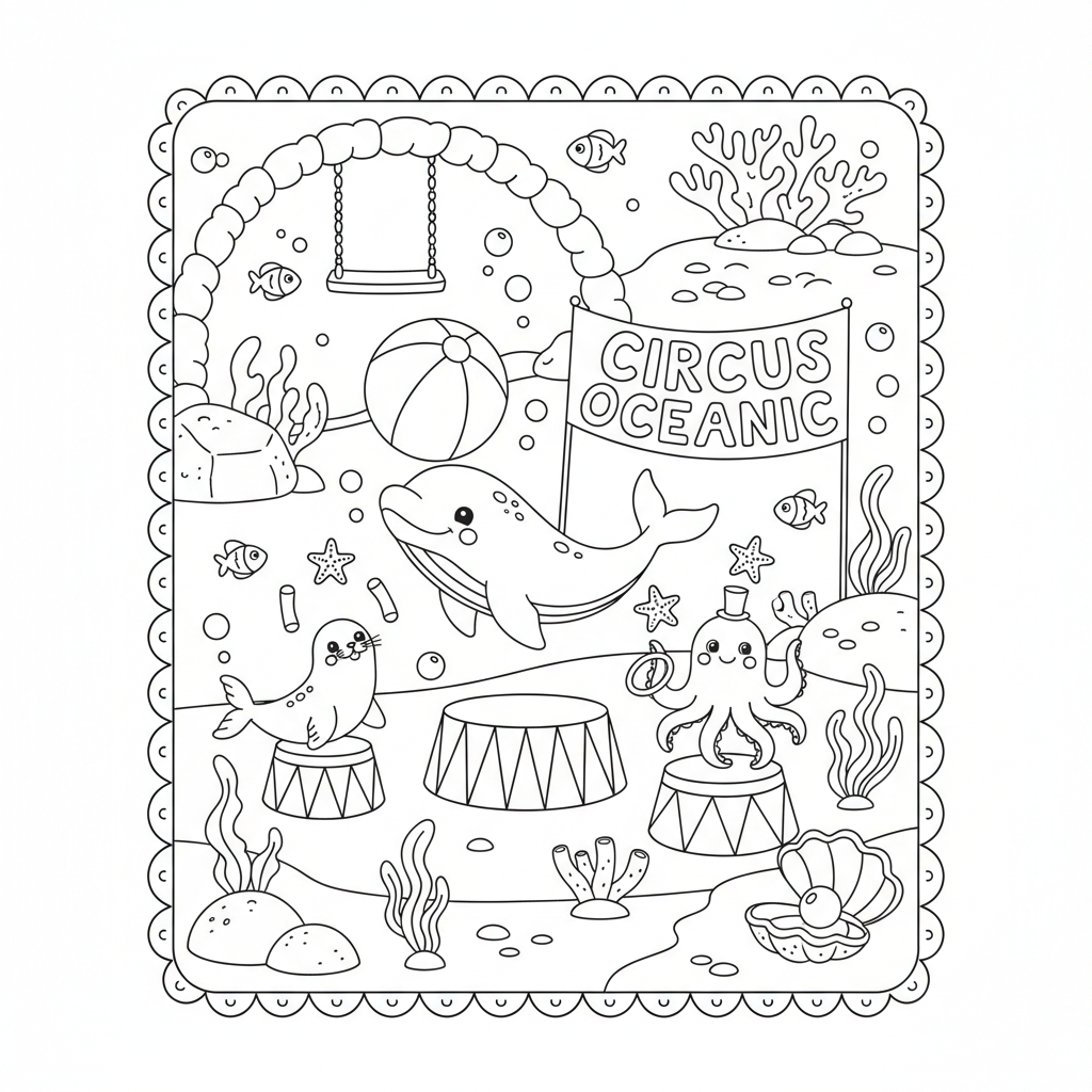 Coloriage coloriage à imprimer cirque 3