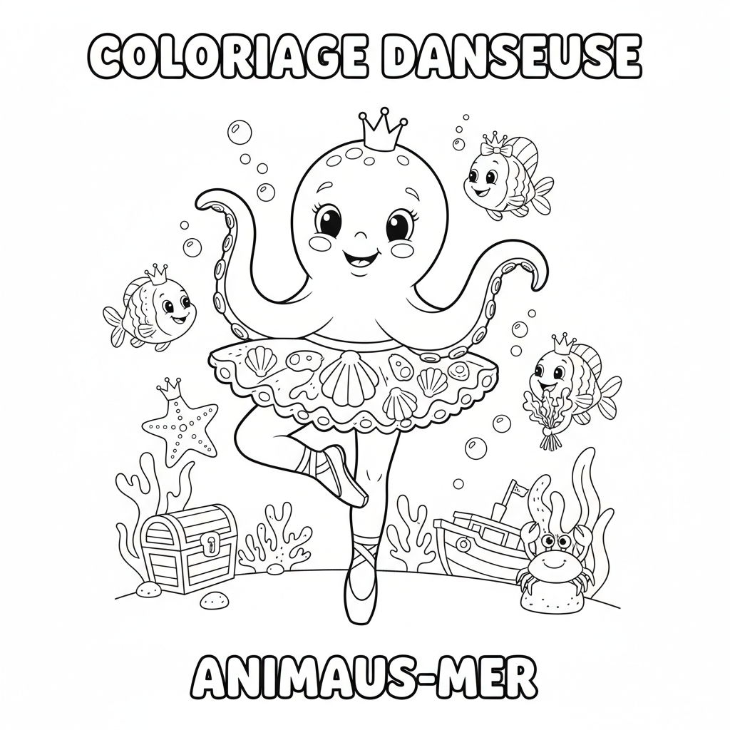 Coloriage coloriage à imprimer danseuse 1
