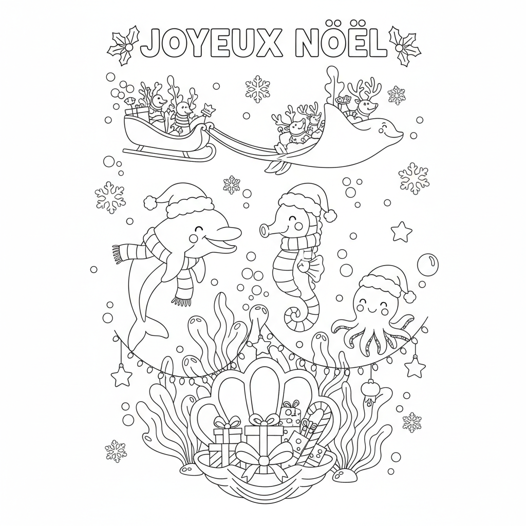 Coloriage coloriage à imprimer de noel 3