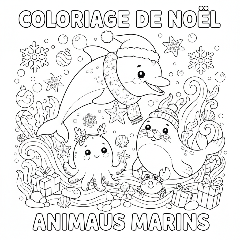 Coloriage coloriage à imprimer de noel 4