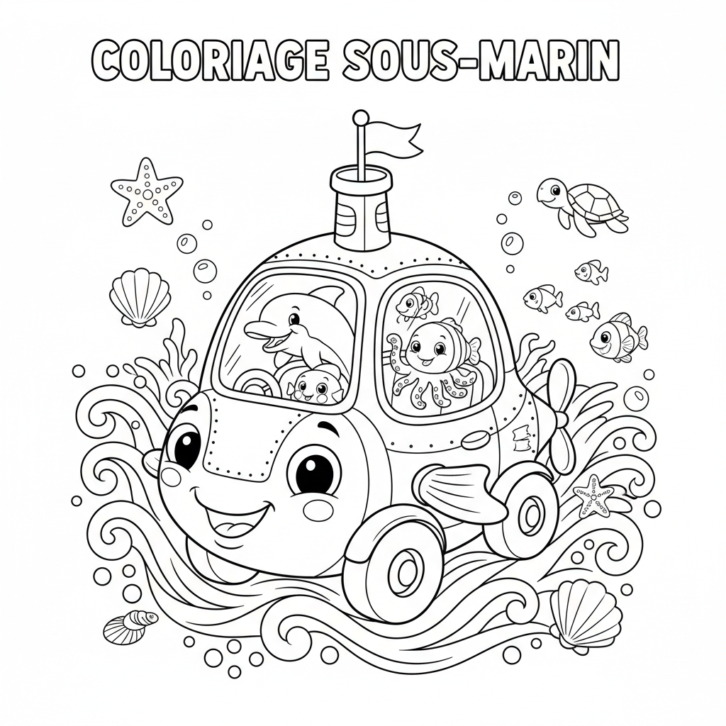 Coloriage coloriage à imprimer de voiture 2