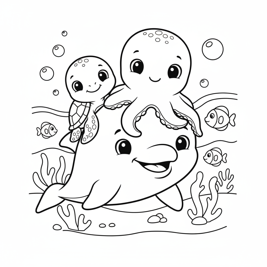 Coloriage coloriage a imprimer dessin animé 4