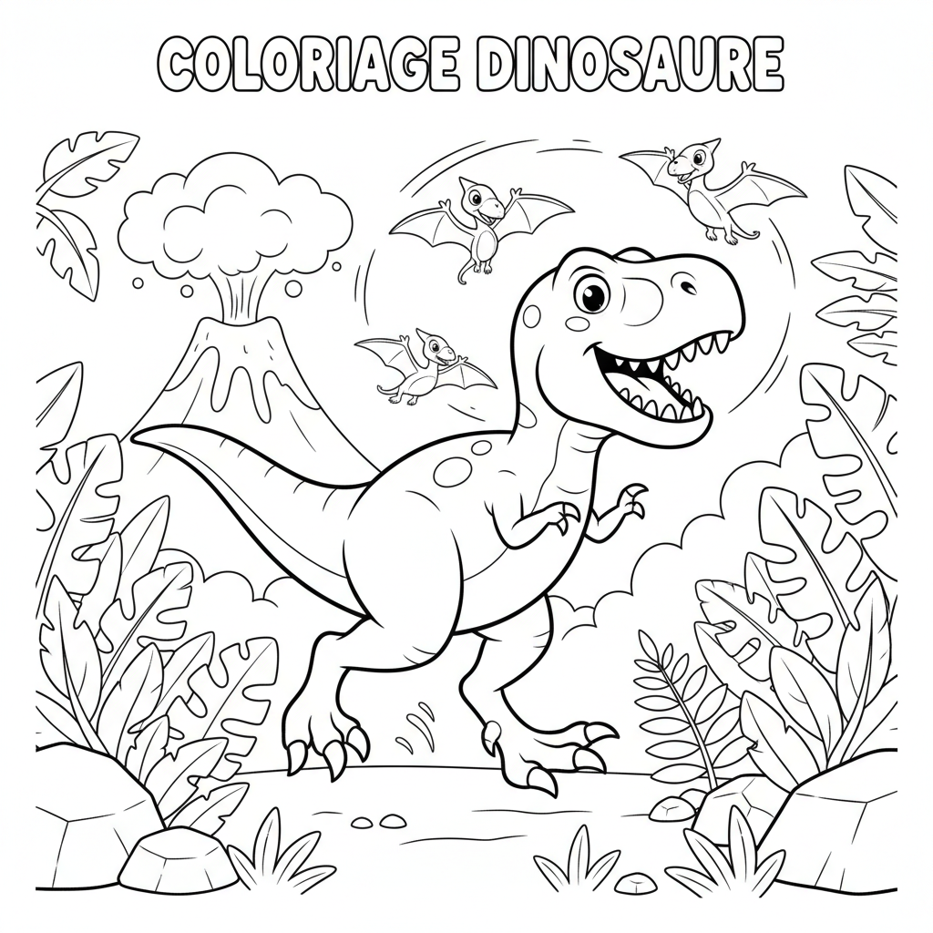 Coloriage coloriage a imprimer dinosaure 5