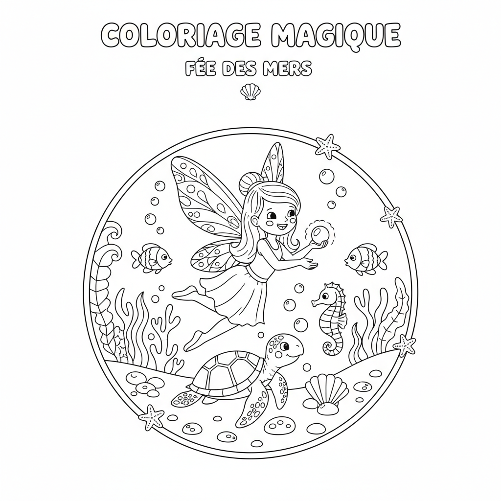 Coloriage coloriage à imprimer fee 3