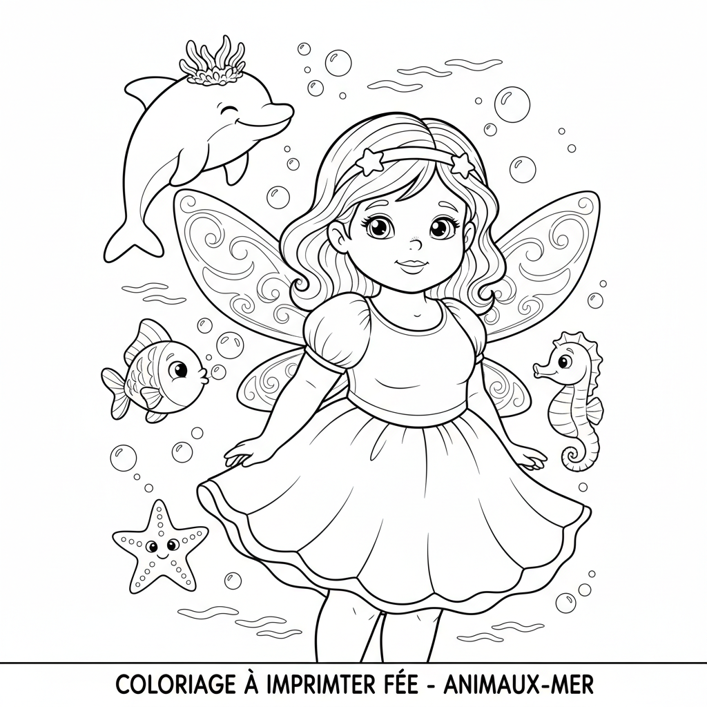 Coloriage coloriage a imprimer fee 4