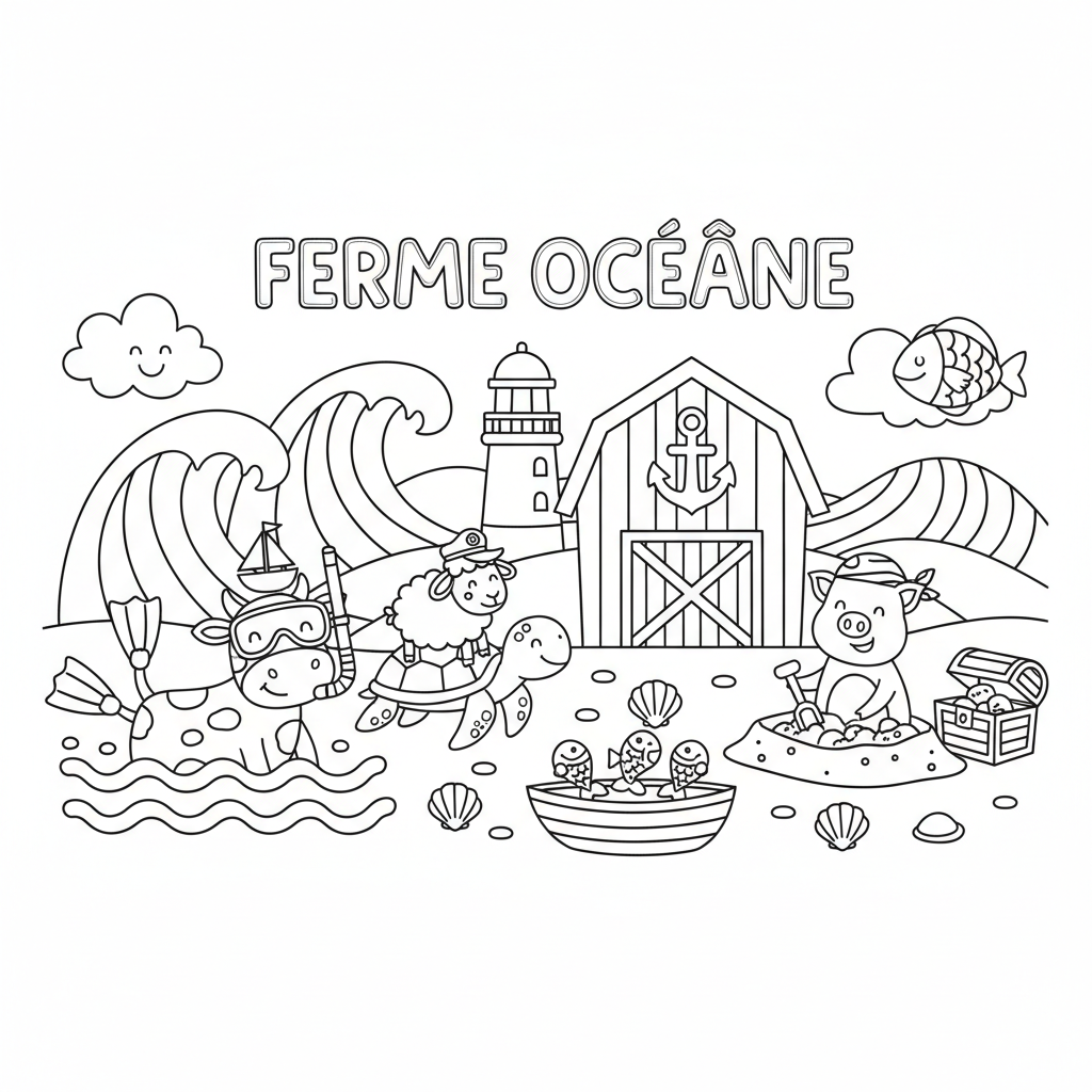 Coloriage coloriage à imprimer ferme 2