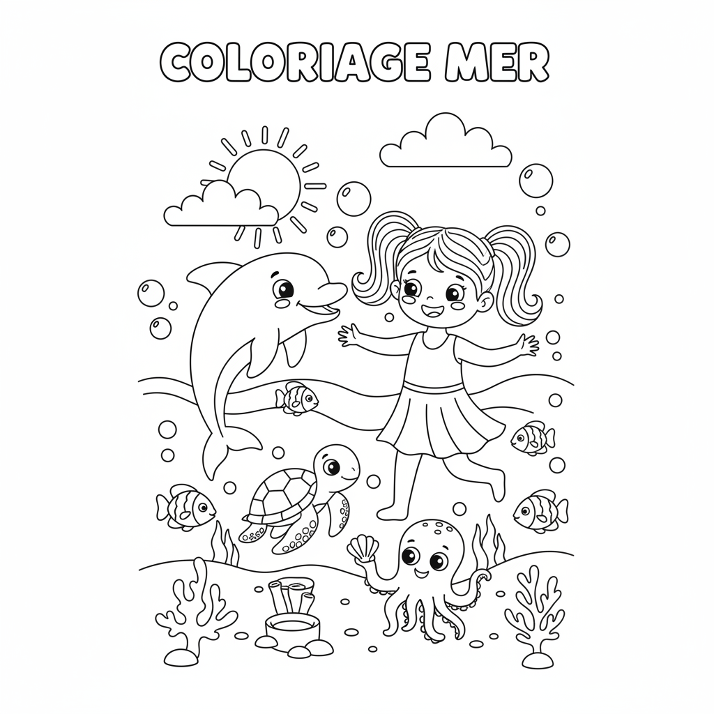 Coloriage coloriage à imprimer fille 3
