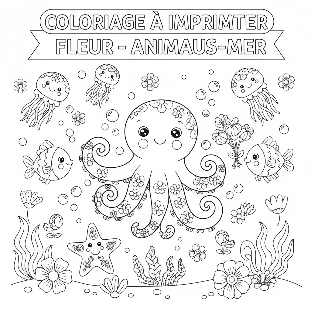 Coloriage coloriage à imprimer fleur 2