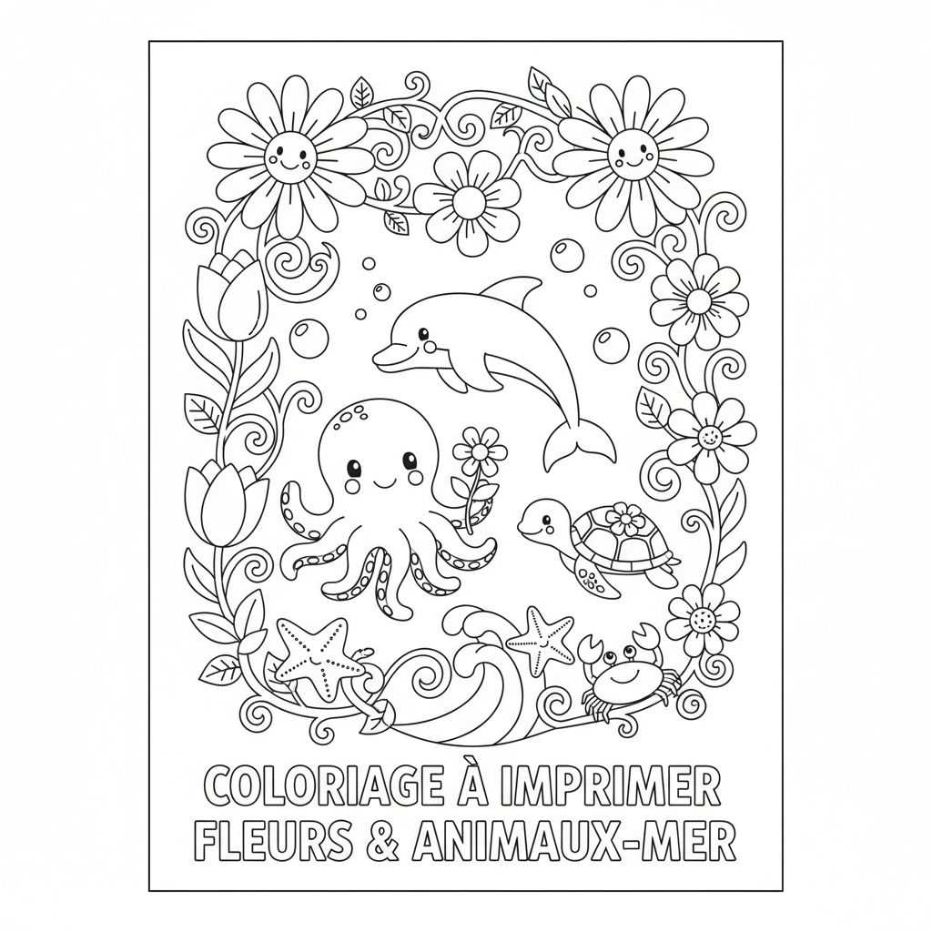 Coloriage coloriage a imprimer fleurs
