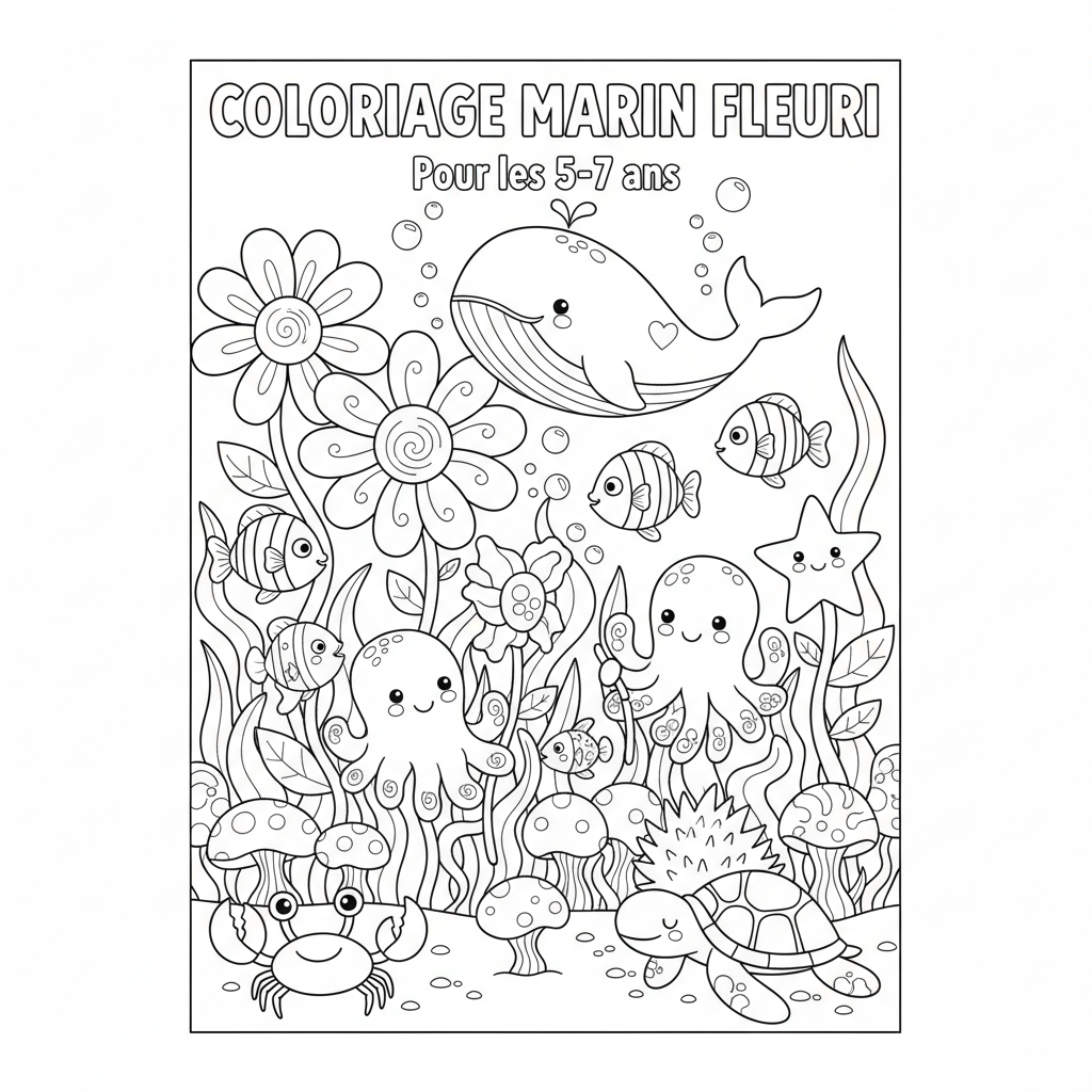 Coloriage coloriage à imprimer fleurs 2