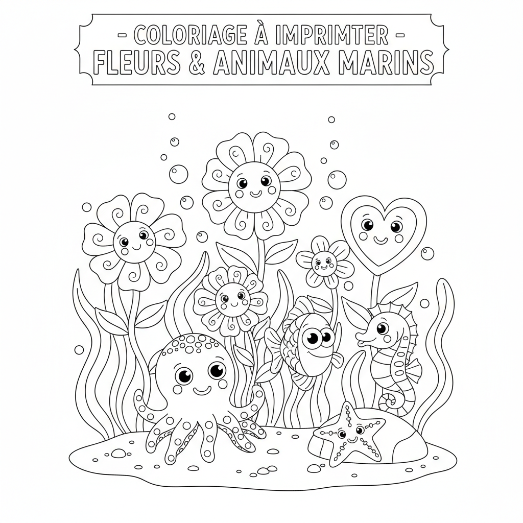 Coloriage coloriage a imprimer fleurs 2