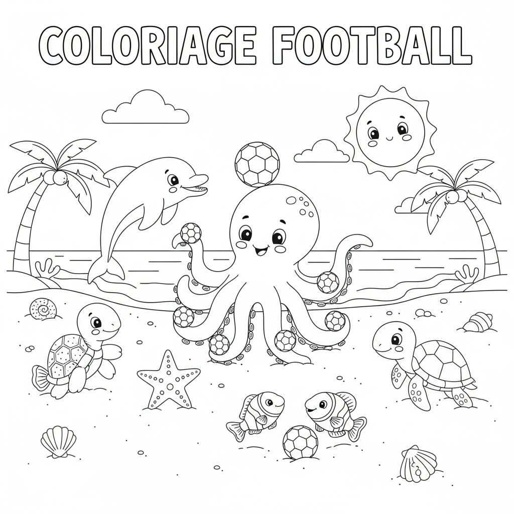 Coloriage coloriage à imprimer football 3