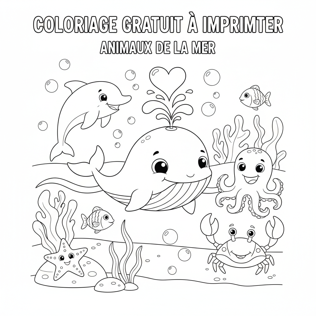 Coloriage Coloriage À Imprimer Gratuit Adulte de la Mer