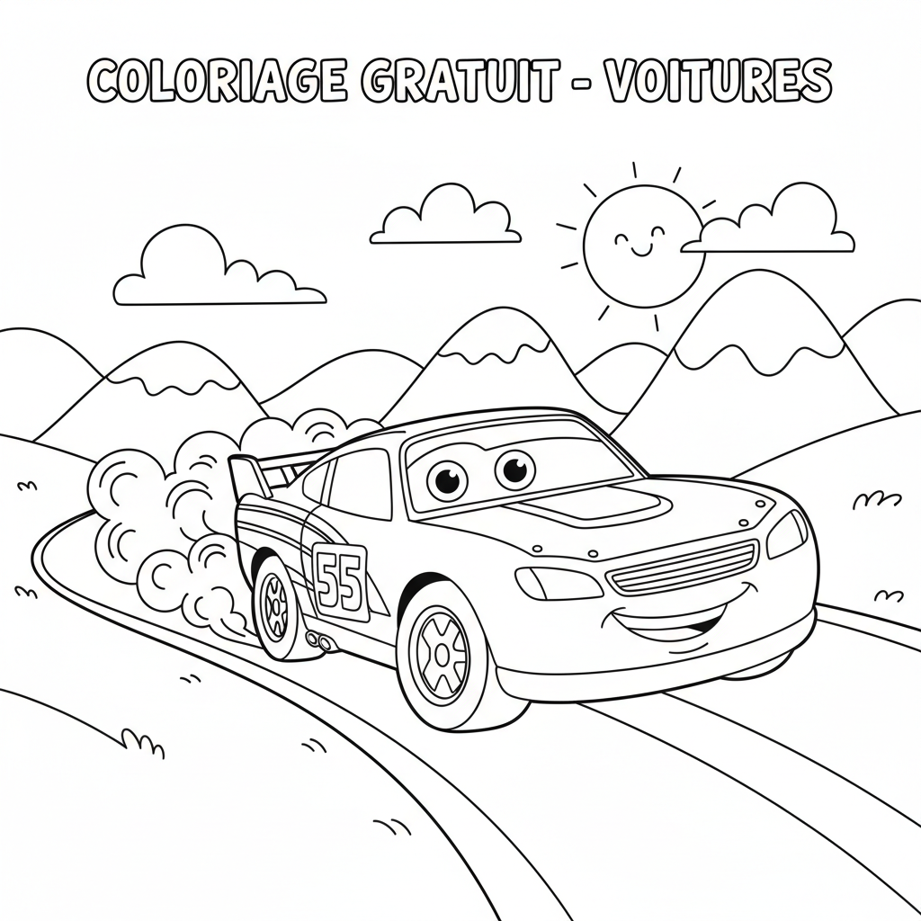 Coloriage coloriage à imprimer gratuit cars 5