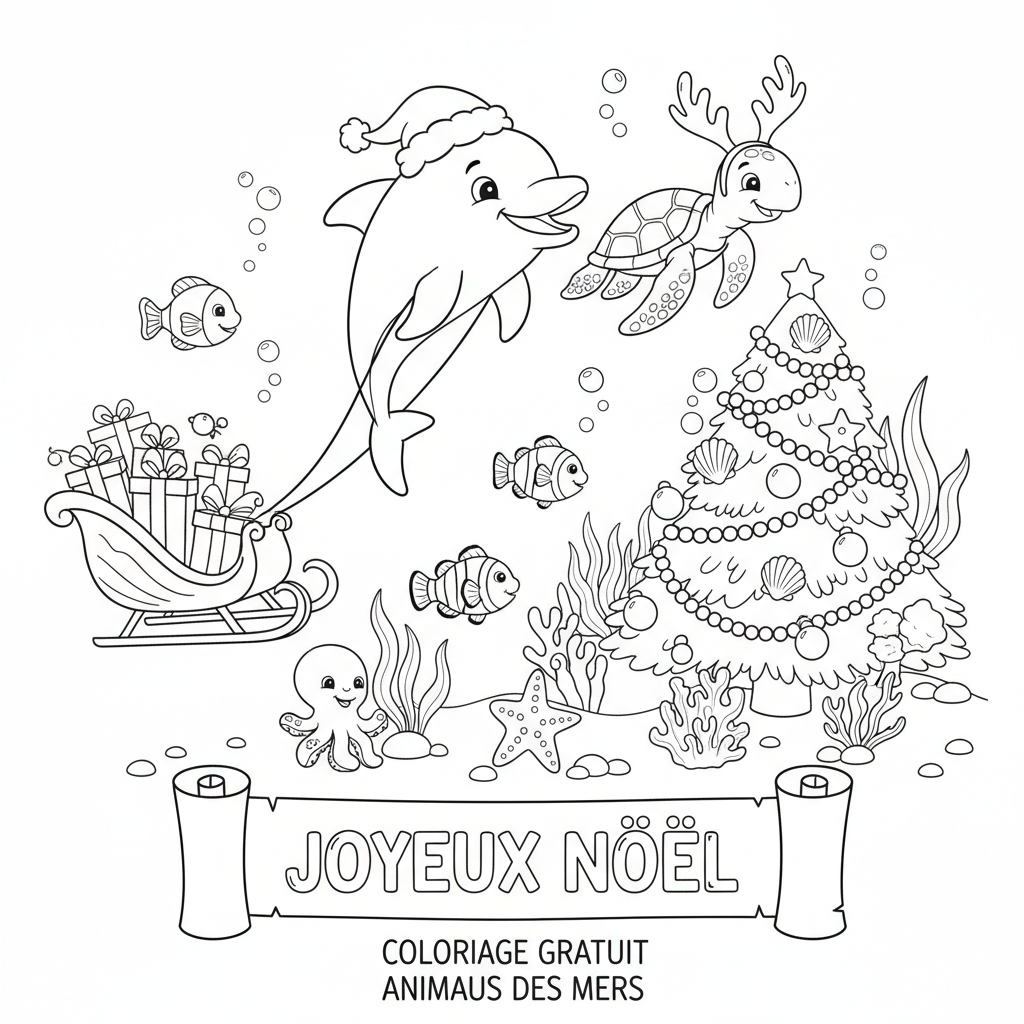 Coloriage coloriage a imprimer gratuit de noel 2