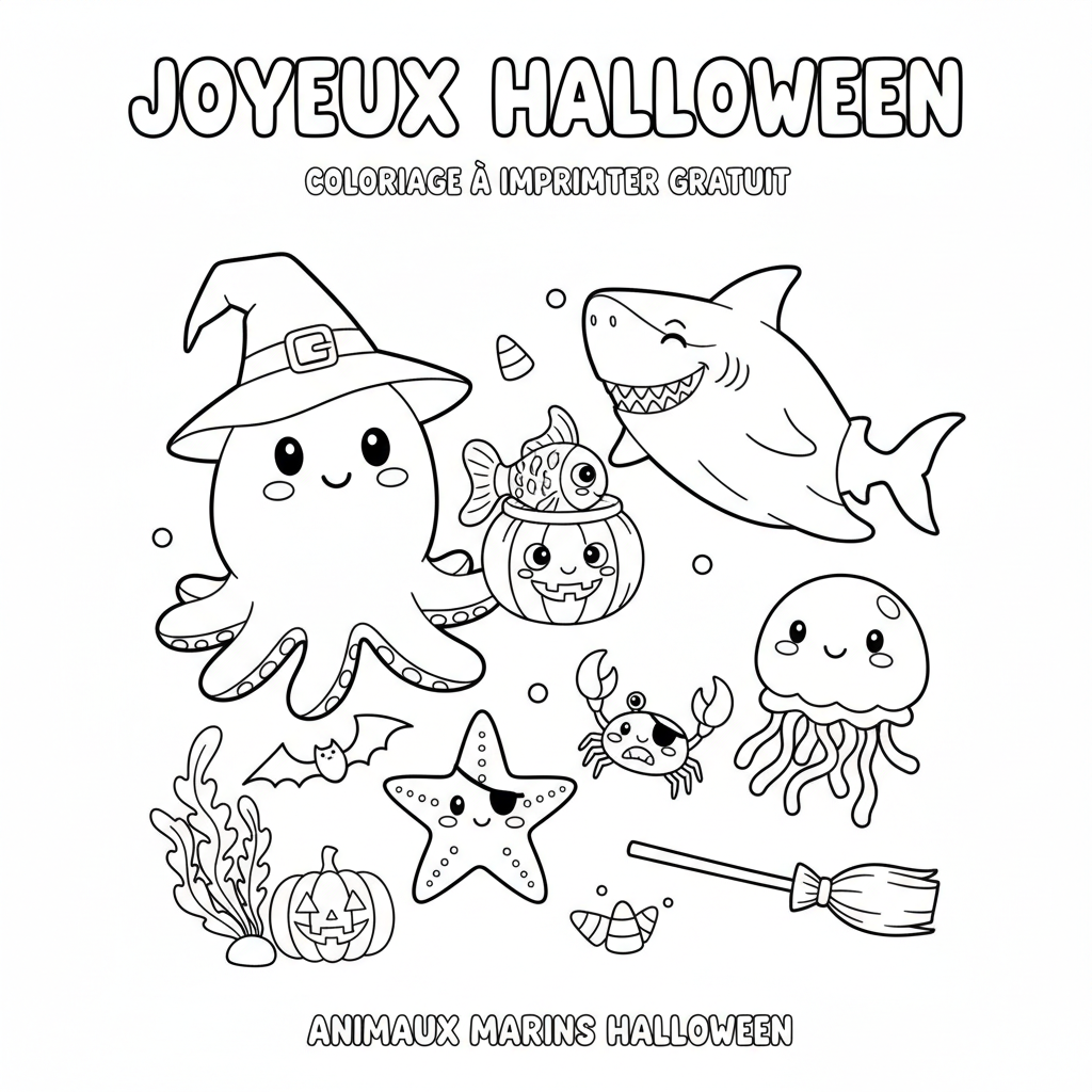 Coloriage coloriage à imprimer gratuit halloween 4