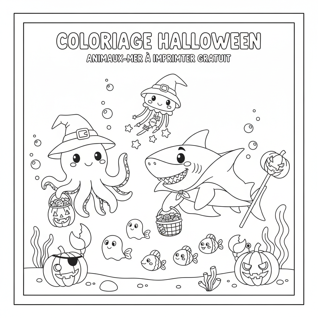Coloriage coloriage à imprimer gratuit halloween 5