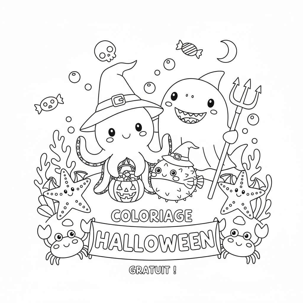 Coloriage coloriage a imprimer gratuit halloween 4