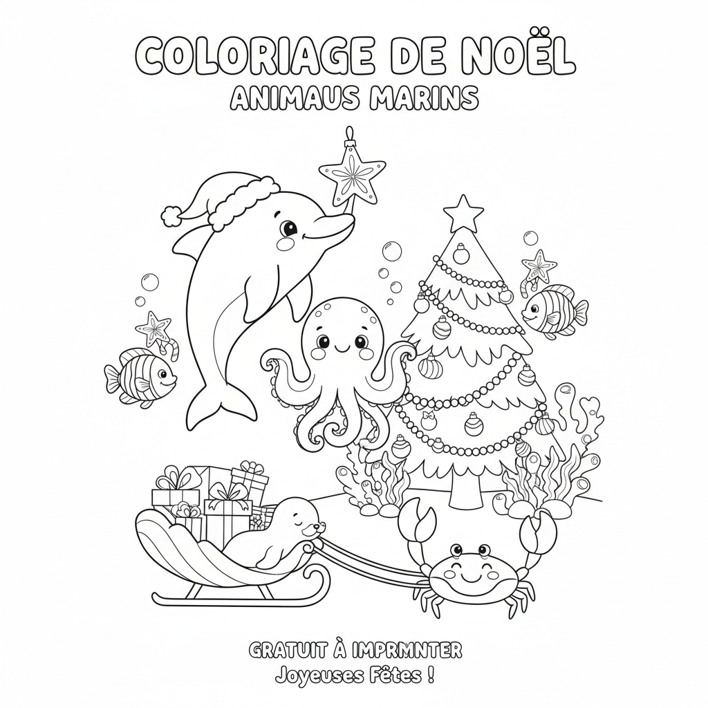 Coloriage coloriage à imprimer gratuit noel 3