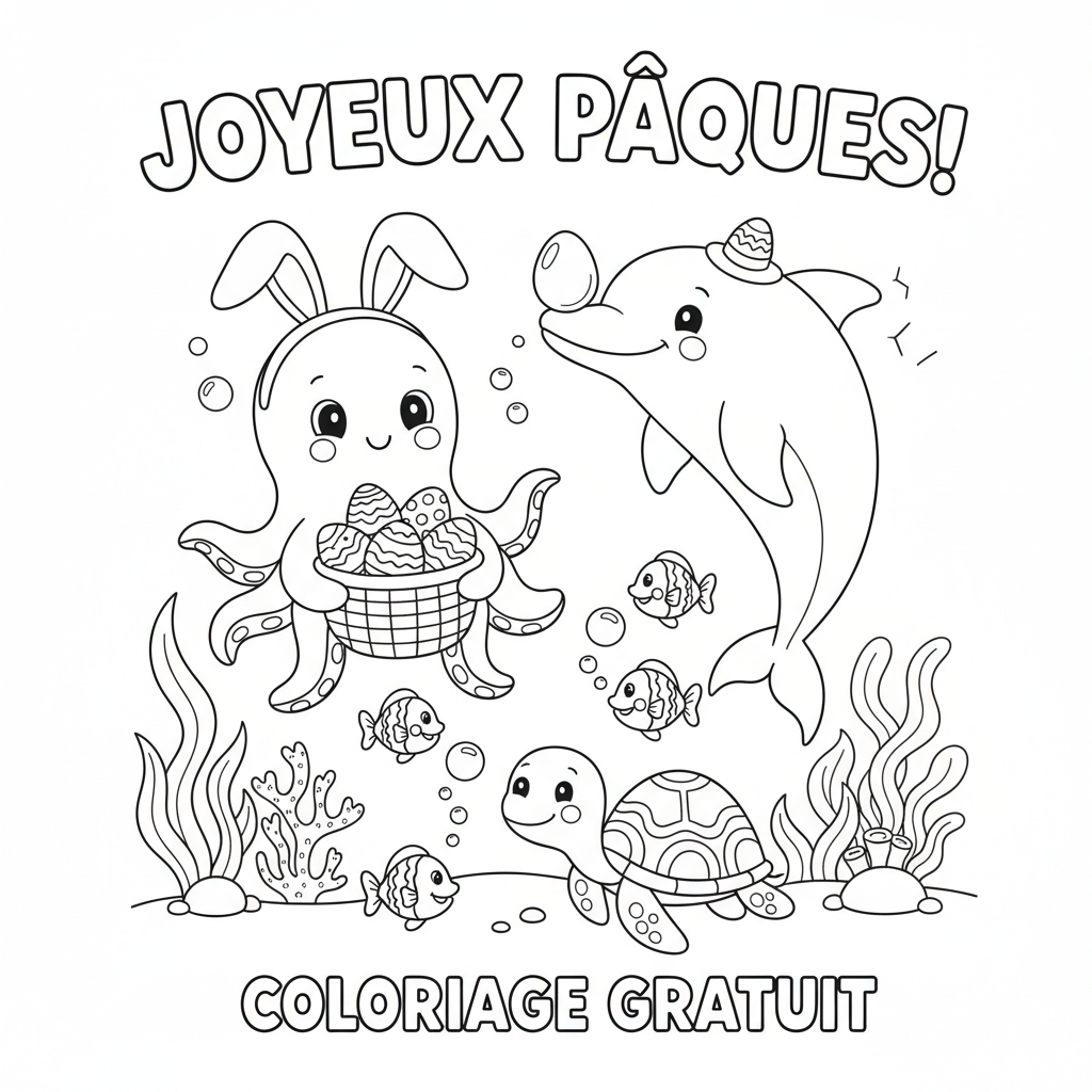 Coloriage coloriage à imprimer gratuit paques
