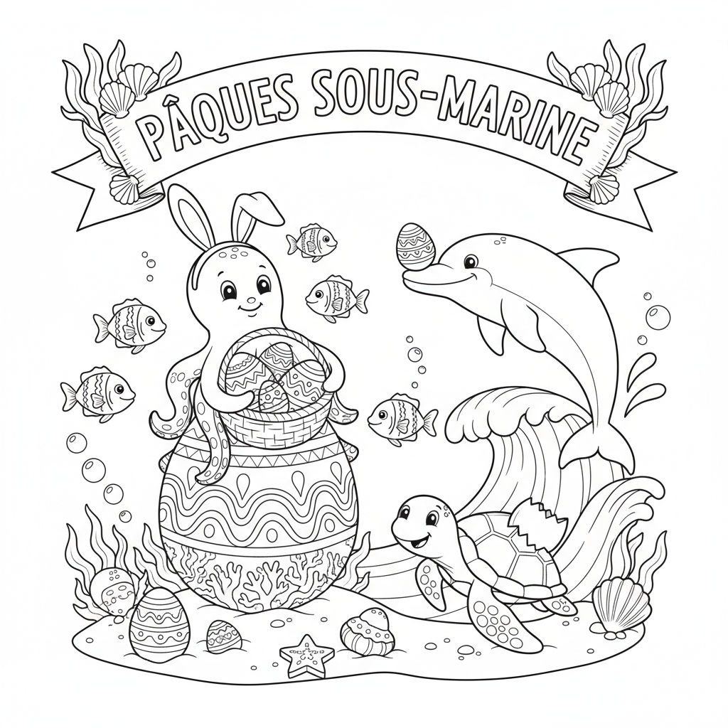 Coloriage coloriage à imprimer gratuit paques 5