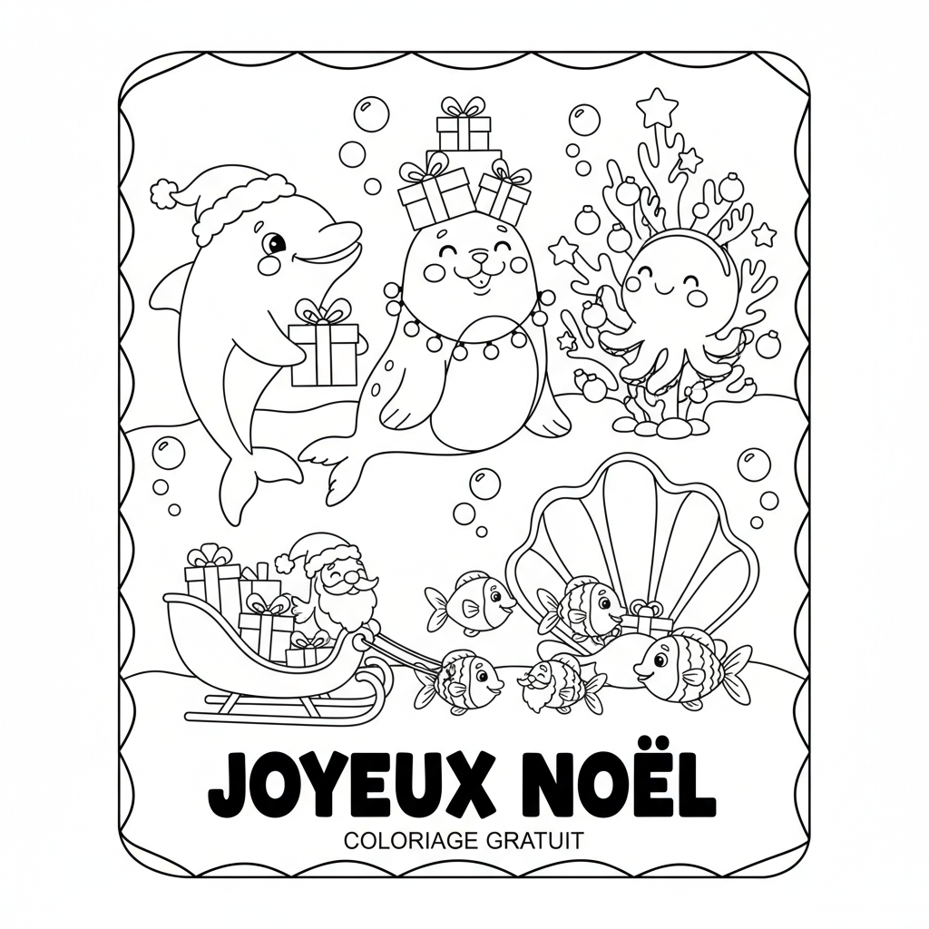 Dessins de Coloriage A Imprimer Gratuit Sur Noel