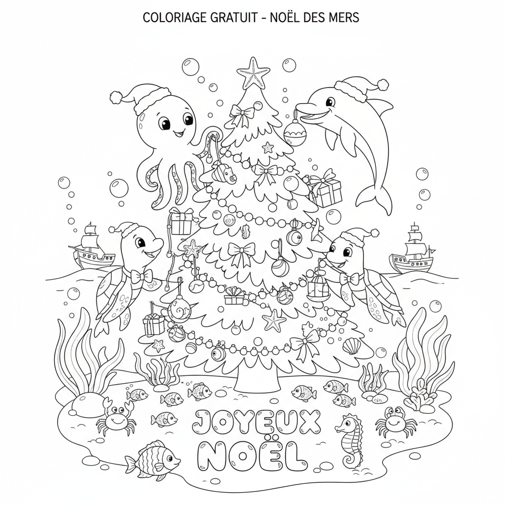 Coloriage coloriage a imprimer gratuit sur noel 3