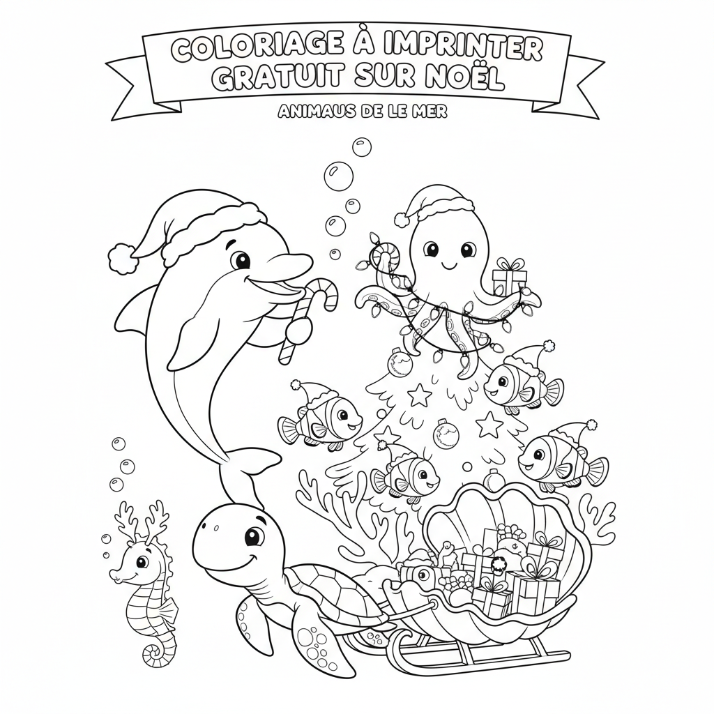 Coloriage coloriage a imprimer gratuit sur noel 4