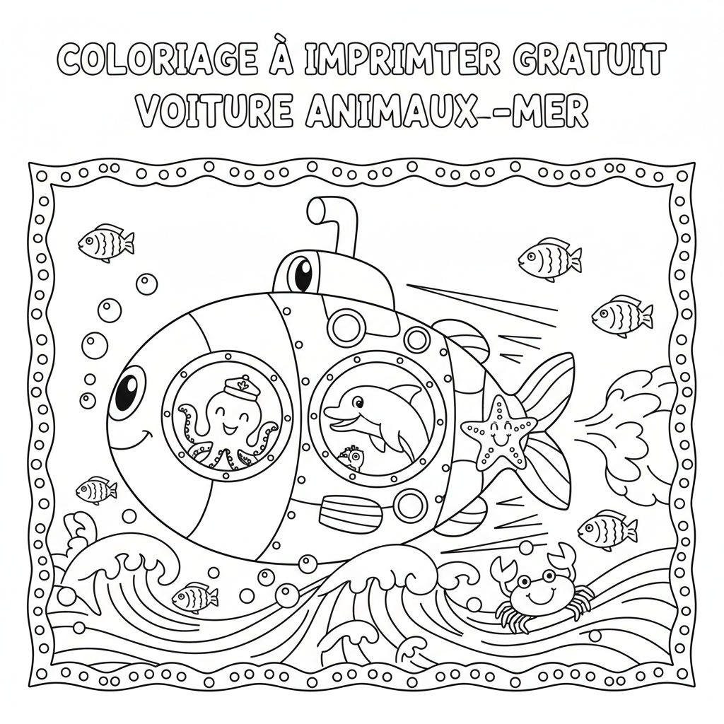 Coloriage coloriage à imprimer gratuit voiture 5