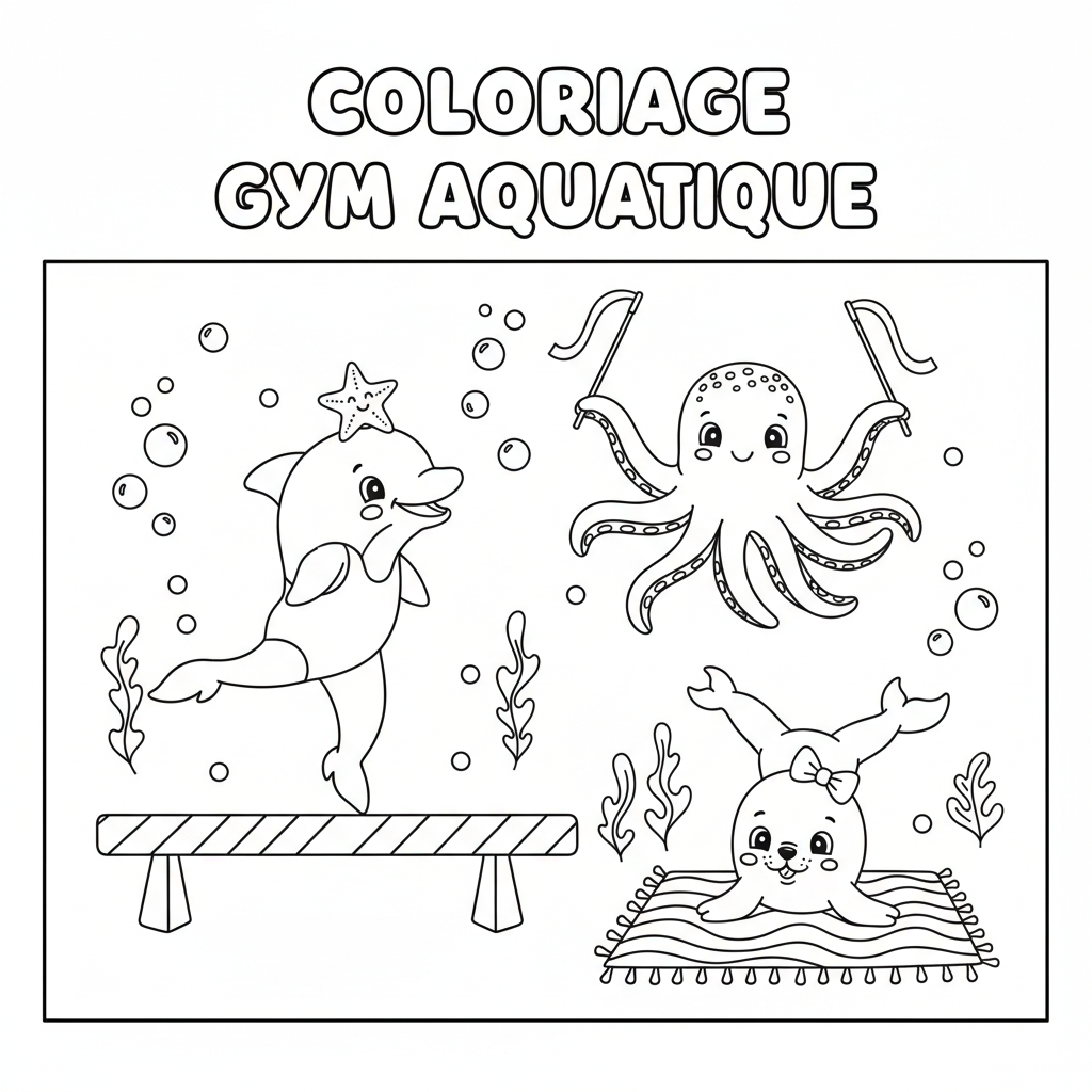 Dessins de Coloriage A Imprimer Gymnastique Gratuit