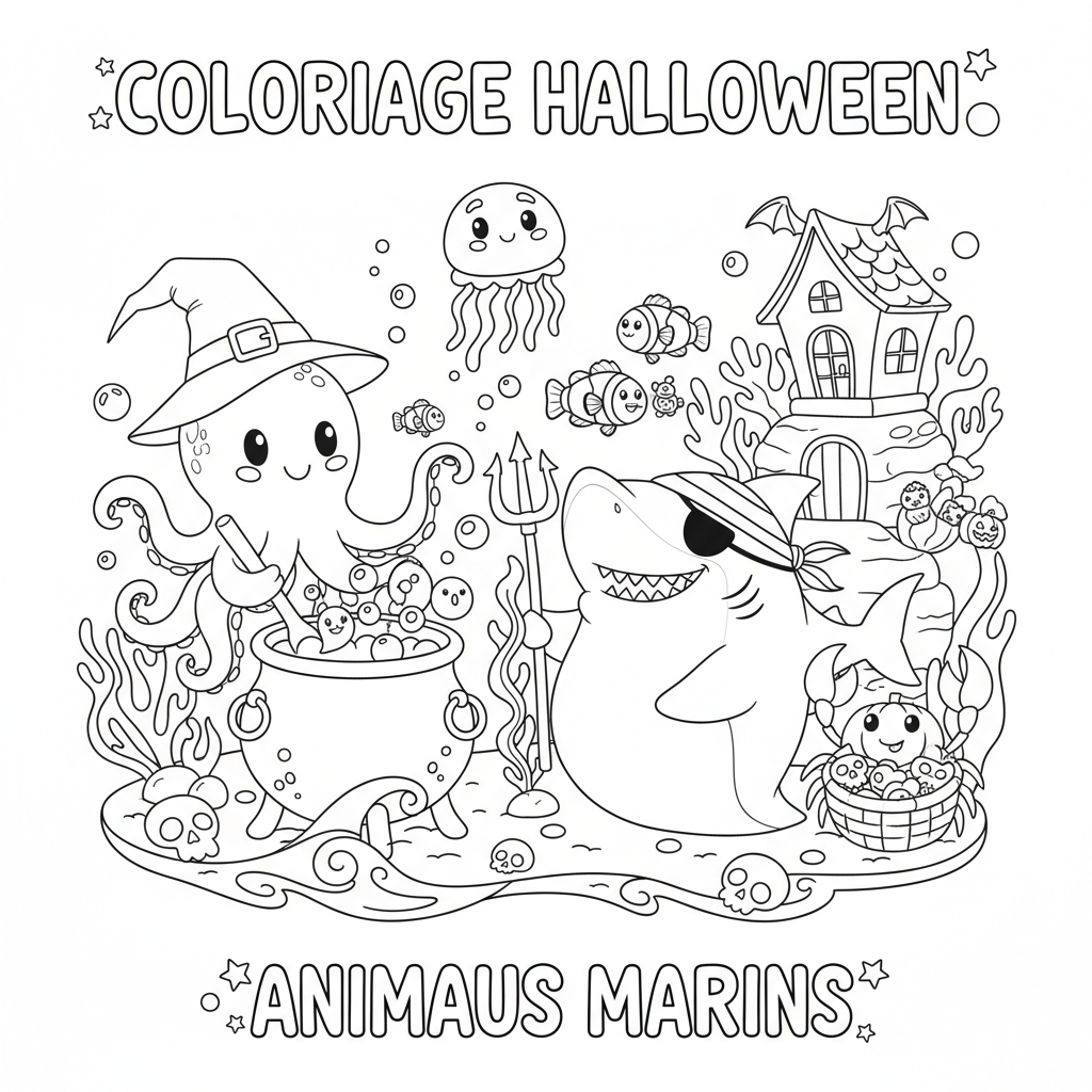 Coloriage coloriage à imprimer halloween 2