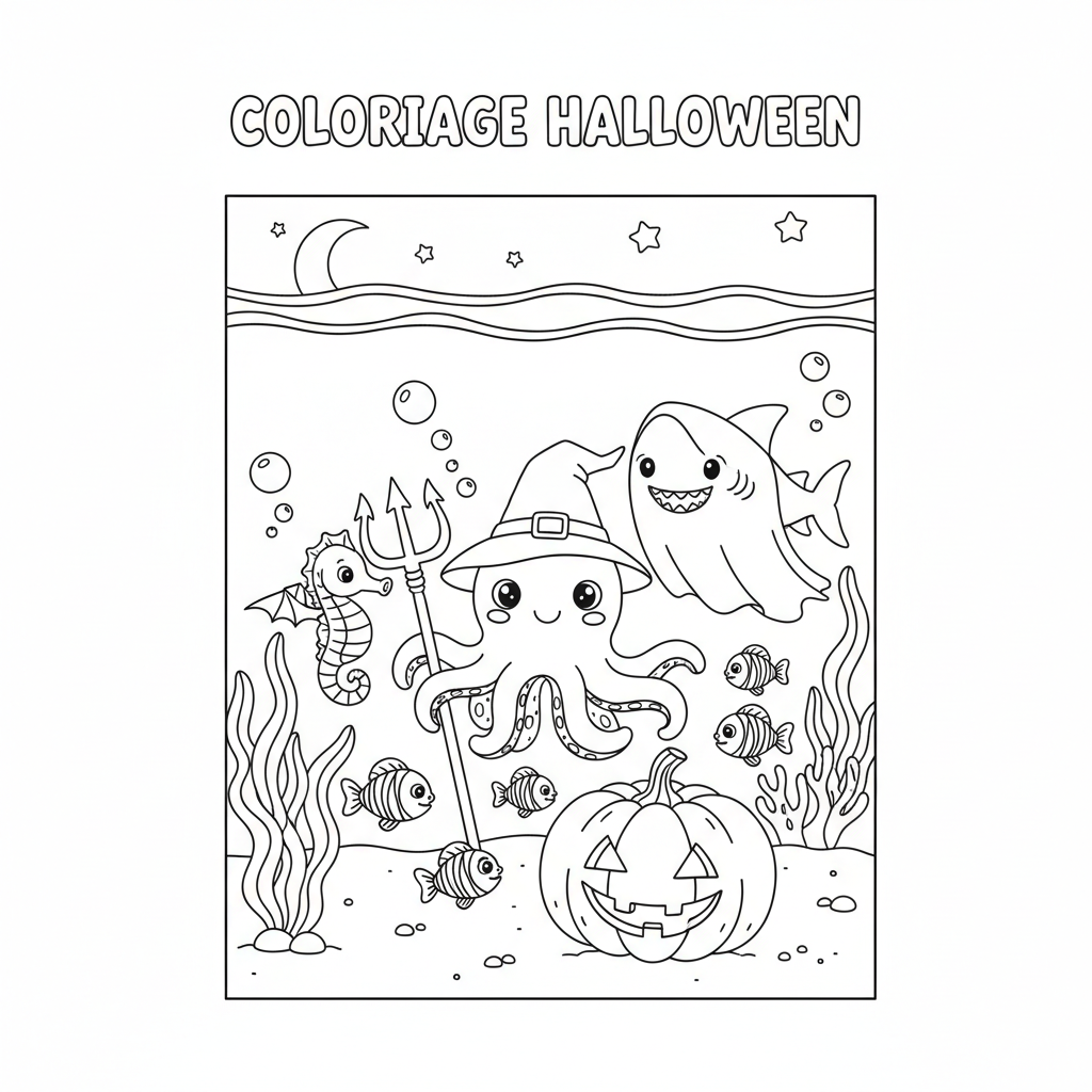 Coloriage coloriage à imprimer halloween 3