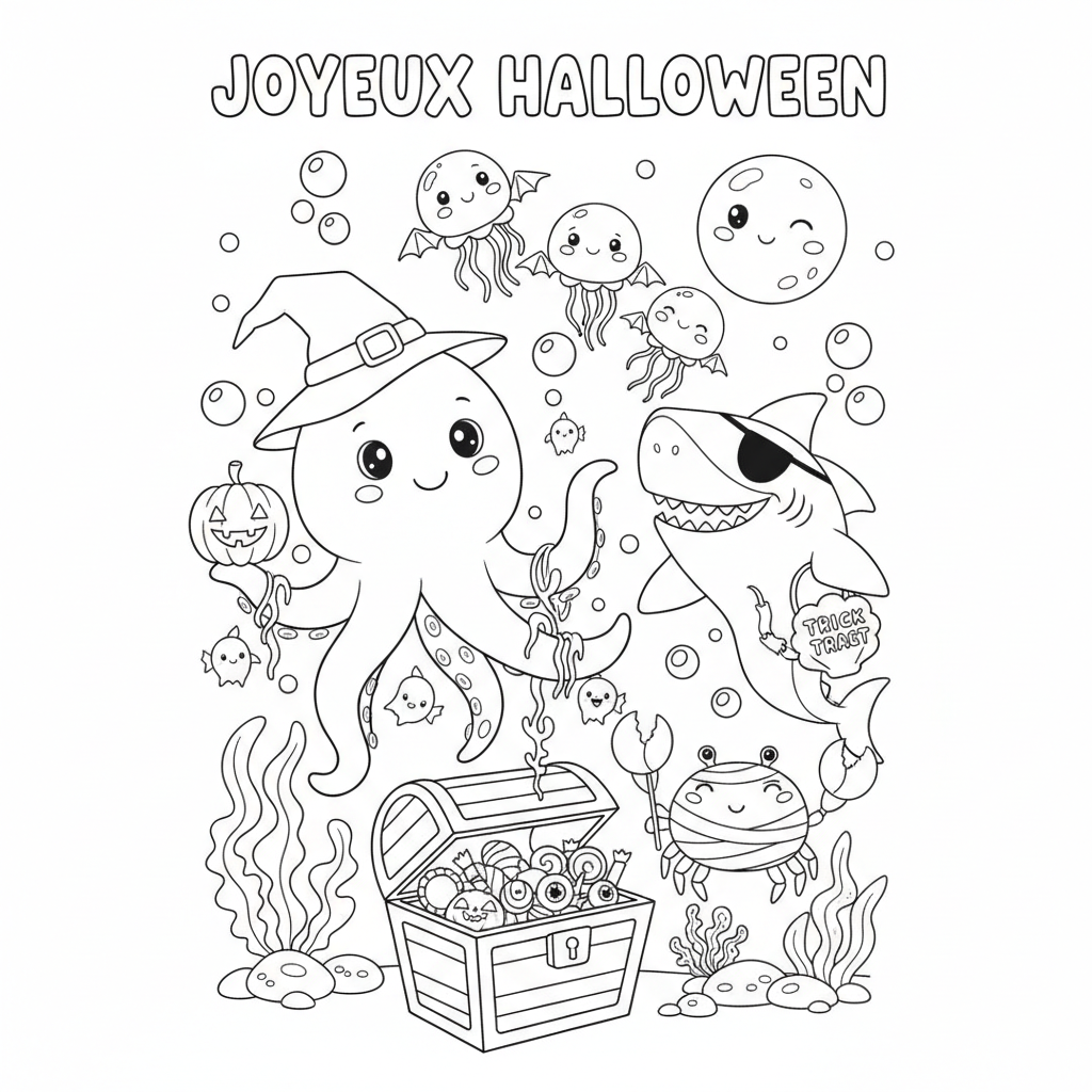 Coloriage coloriage a imprimer halloween 4