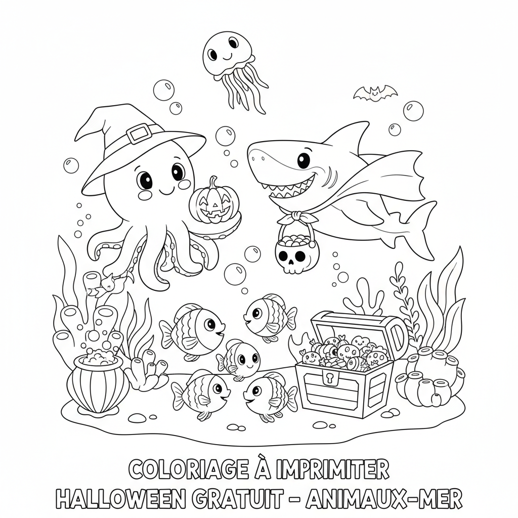 Coloriage coloriage à imprimer halloween gratuit 3