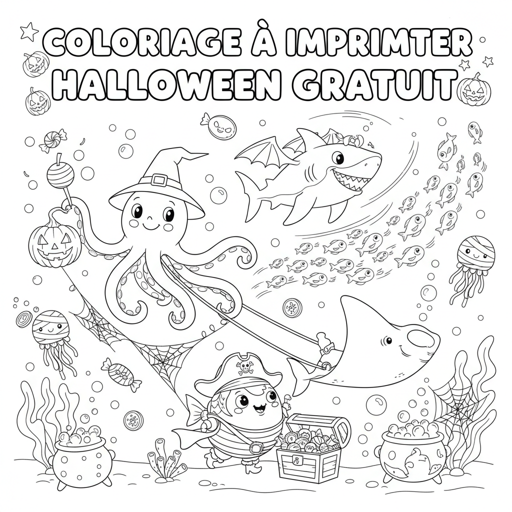 Coloriage coloriage à imprimer halloween gratuit 5