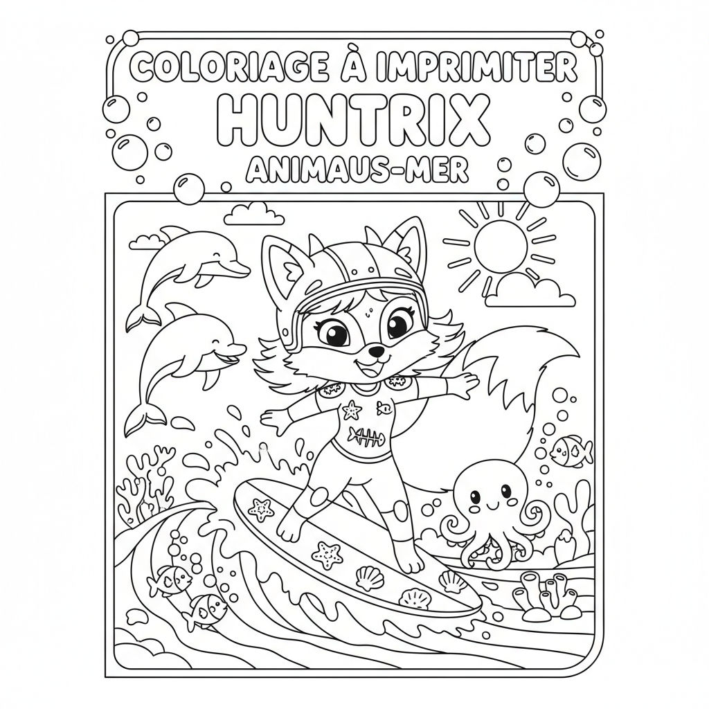 Coloriage coloriage à imprimer huntrix 5