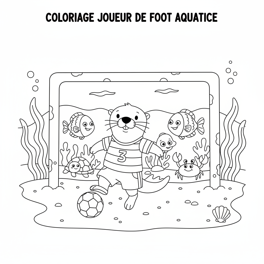 Coloriage coloriage à imprimer joueur de foot 3