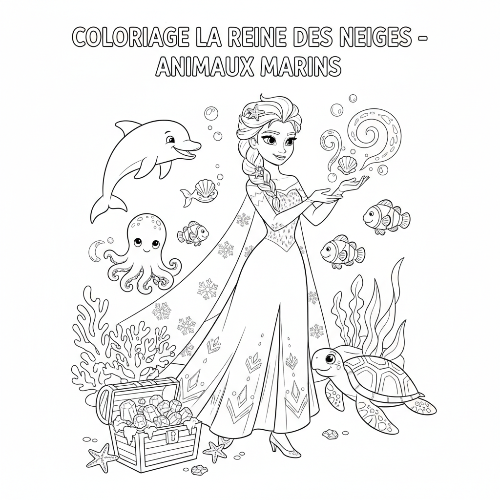 Coloriage coloriage a imprimer la reine des neige 2