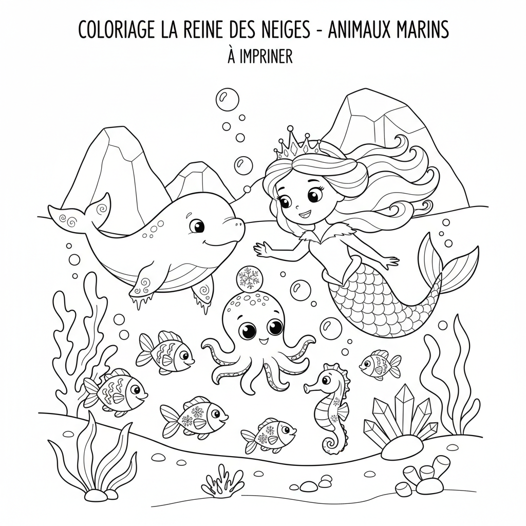 Coloriage coloriage a imprimer la reine des neige 5