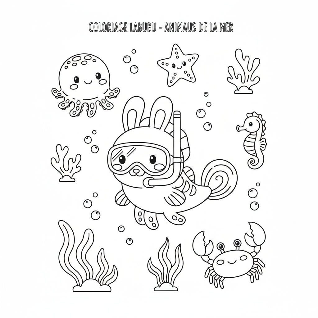 Coloriage coloriage à imprimer labubu 2