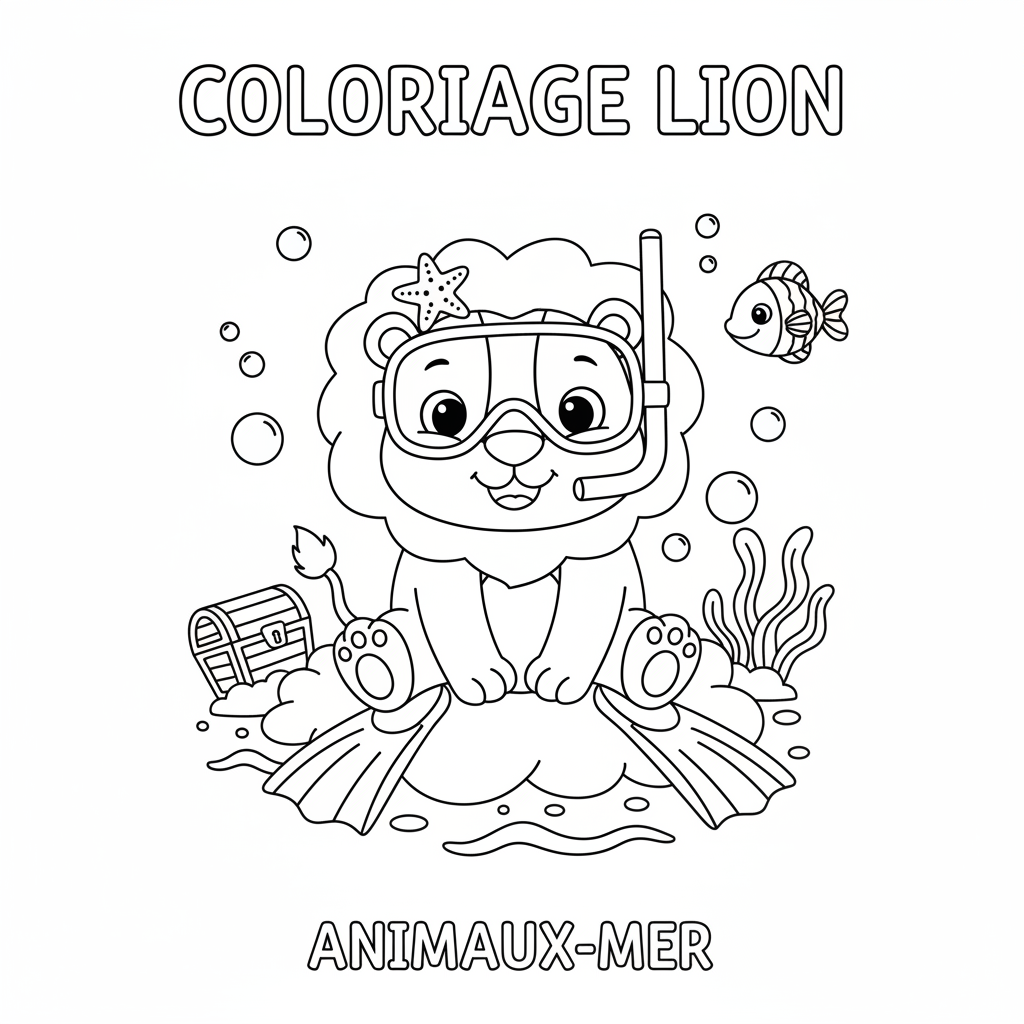 Coloriage Coloriage À Imprimer Lion Gratuit à Imprimer
