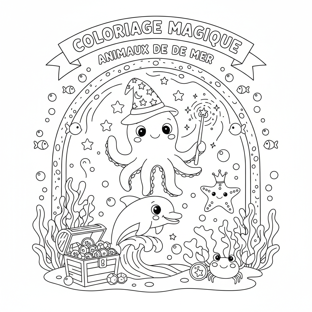 Coloriage coloriage à imprimer magique