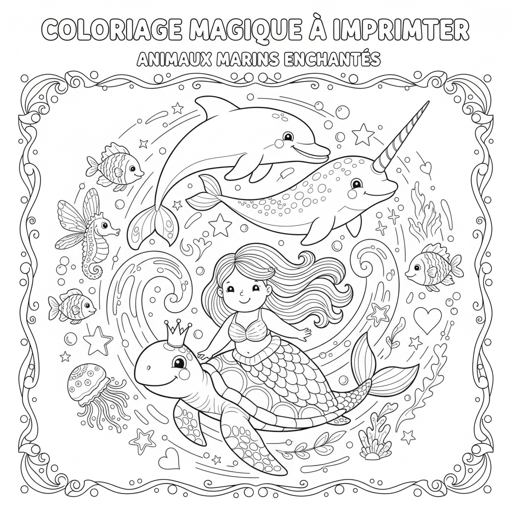 Coloriage coloriage à imprimer magique 5