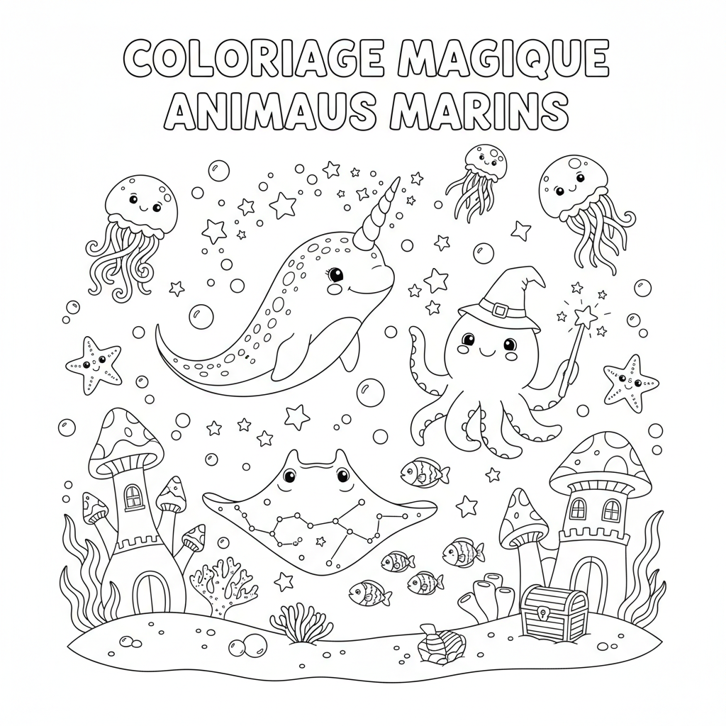 Coloriage coloriage a imprimer magique 2