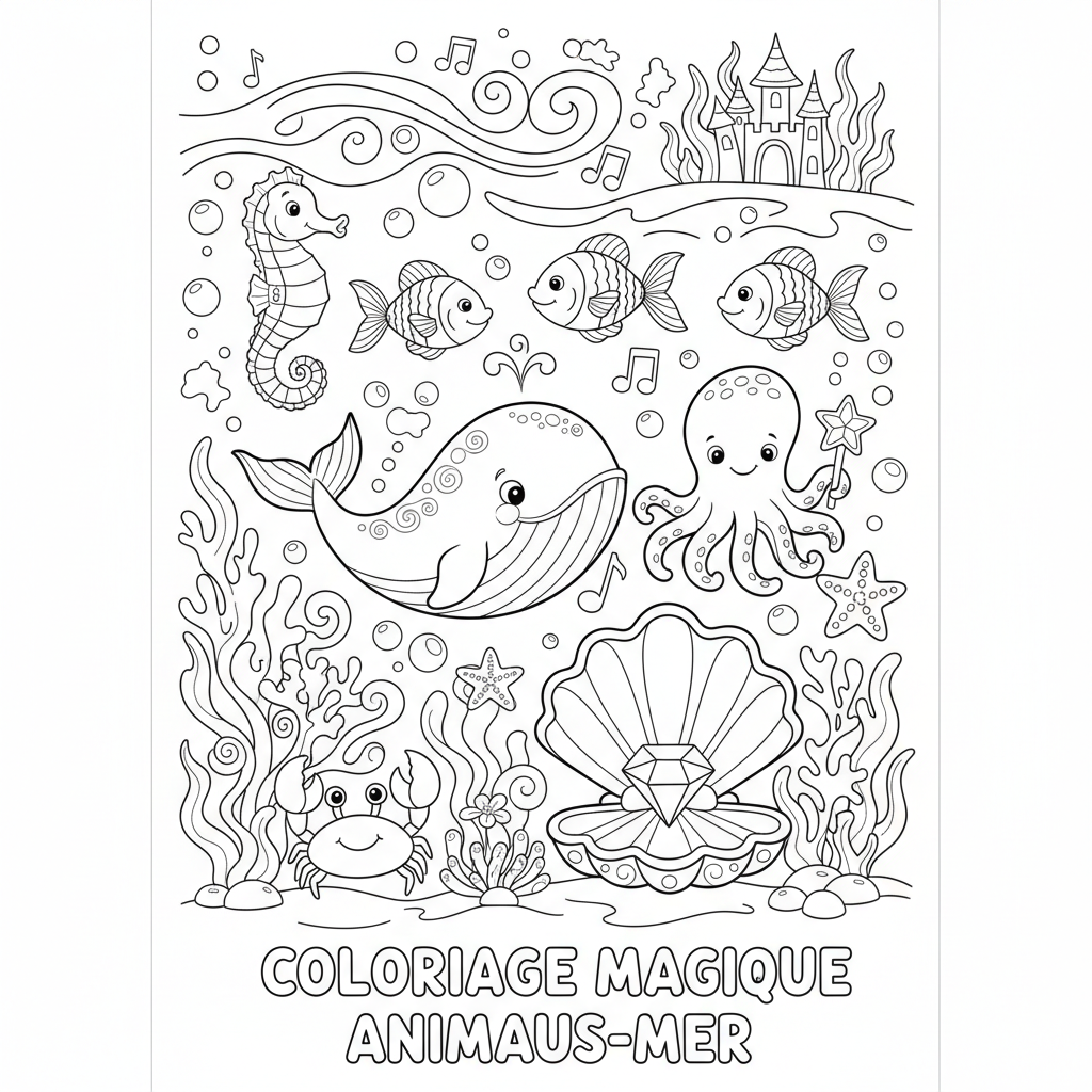 Coloriage coloriage a imprimer magique 3