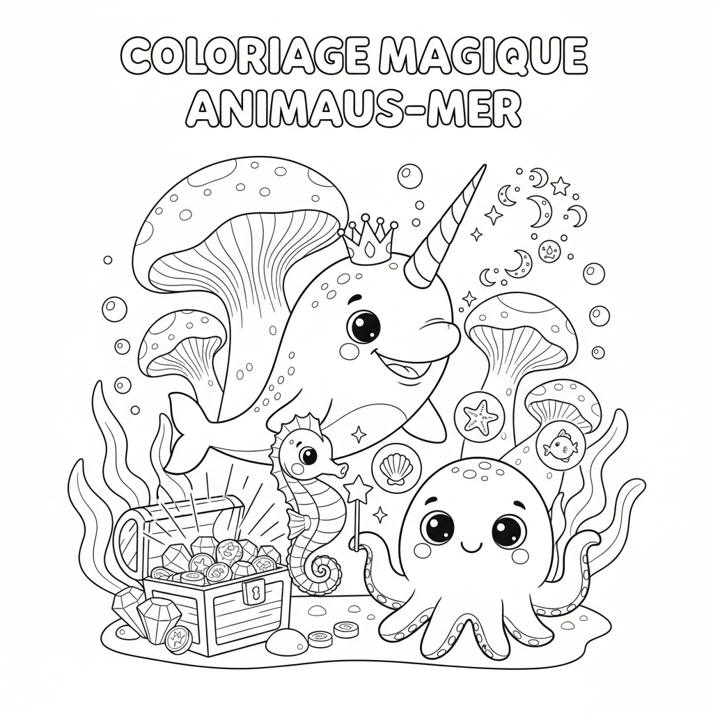 Coloriage coloriage a imprimer magique 4