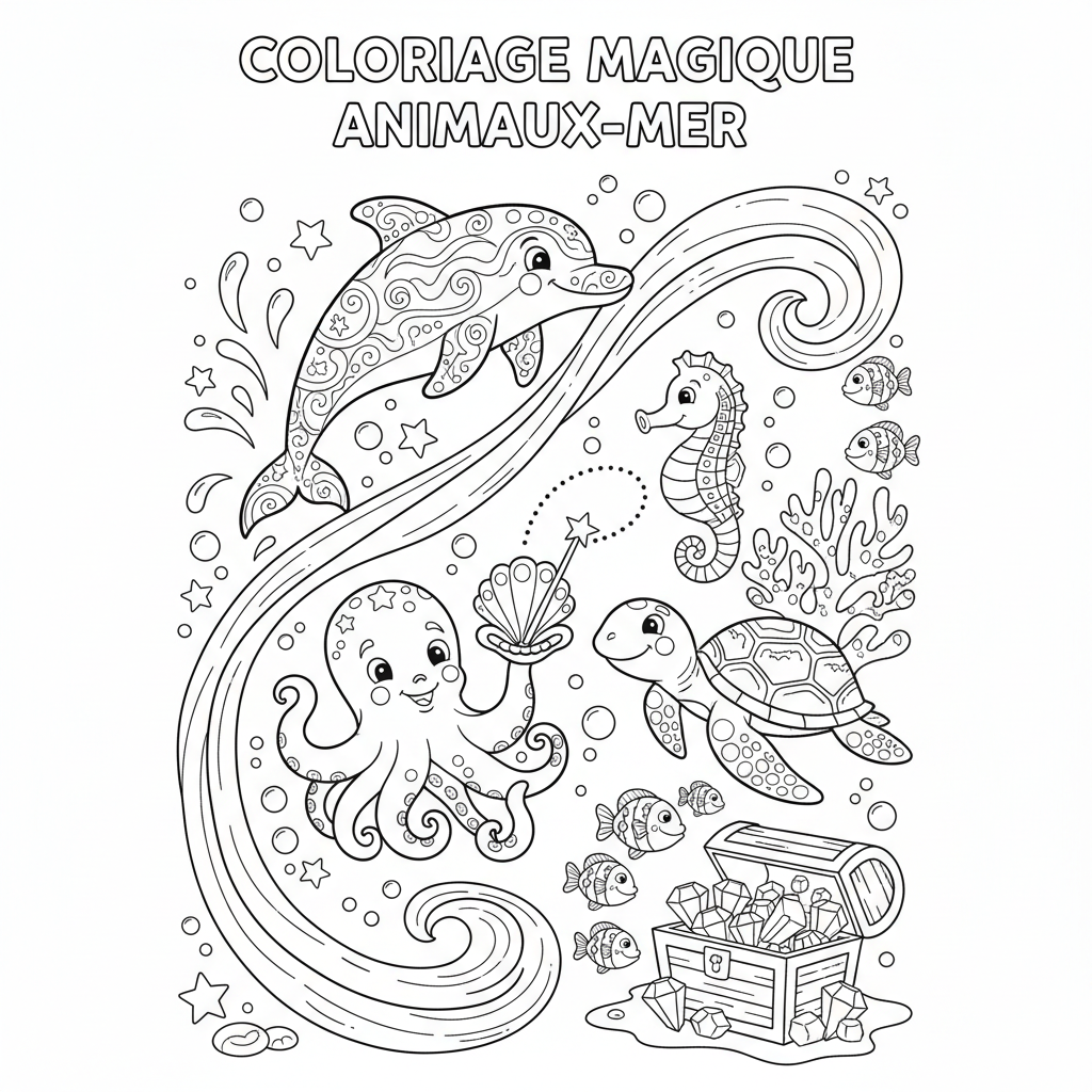 Coloriage coloriage a imprimer magique 5