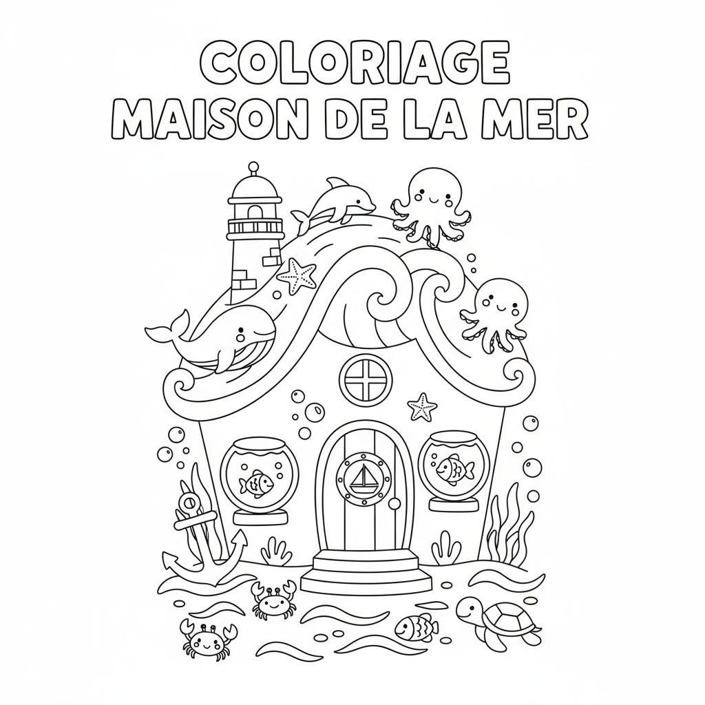 Coloriage coloriage à imprimer maison