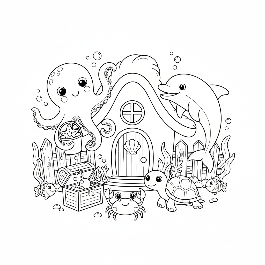 Coloriage coloriage a imprimer maison