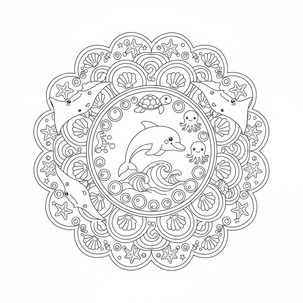 Coloriage coloriage a imprimer mandala 2
